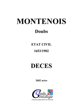 MONTENOIS Doubs