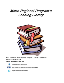 Metro Regional Program's Lending Library