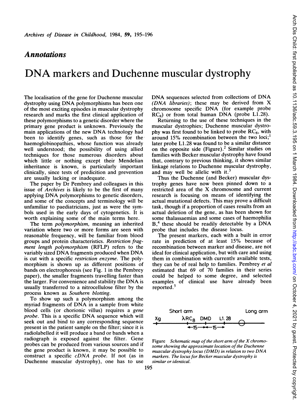 DNA Markers and Duchenne Muscular Dystrophy