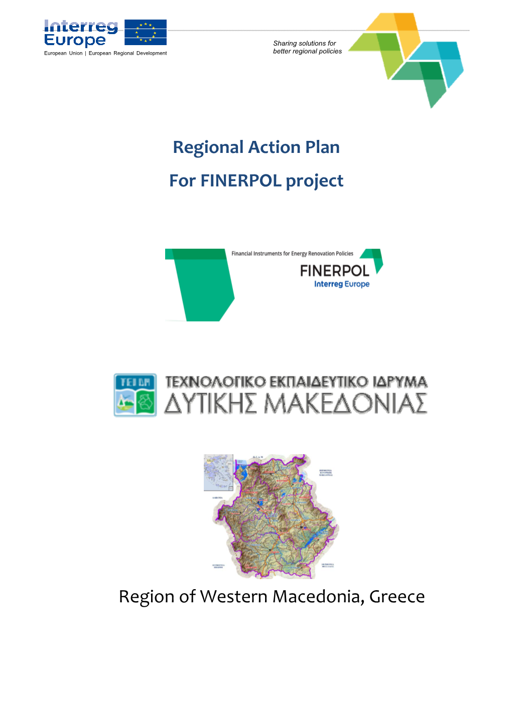 Regional Action Plan for FINERPOL Project Region of Western Macedonia, Greece