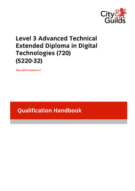 Level 3 Advanced Technical Extended Diploma in Digital Technologies (720) (5220-32)