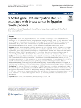 SCGB3A1 Gene DNA Methylation Status Is Associated with Breast