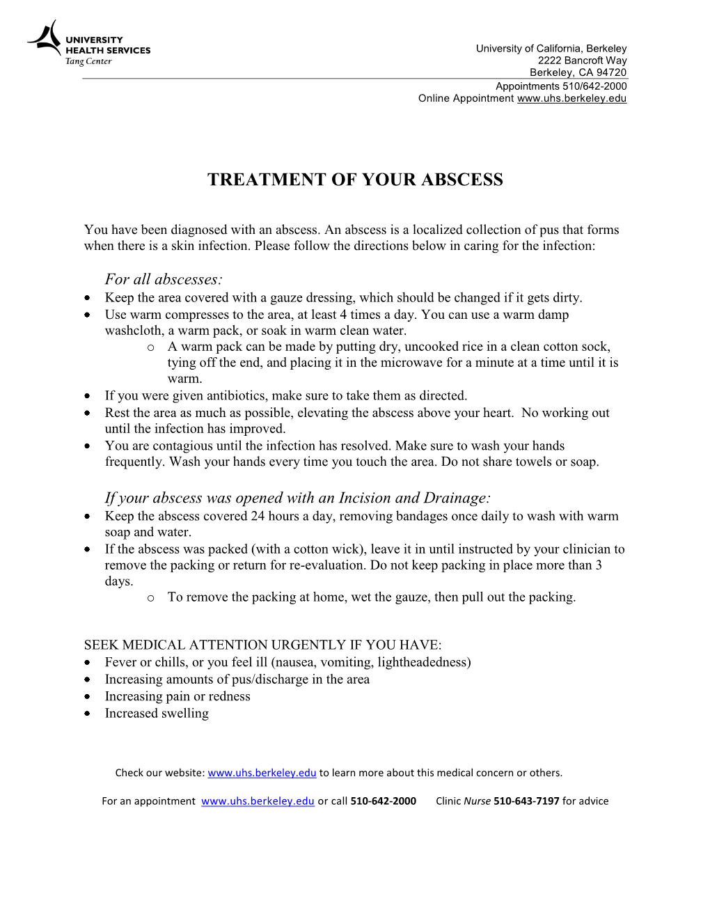 Abscess Treatment