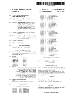 (10) Patent No.: US 9562099 B2