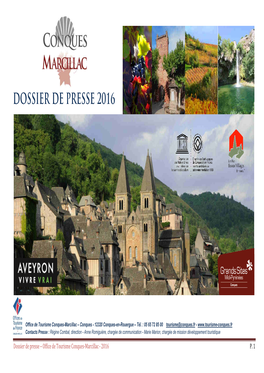 Dossier Presse OT Conques-Marcillac2016