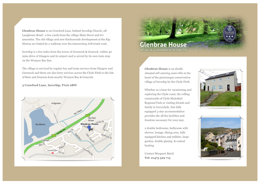 Glenbrae House Leaflet 2012