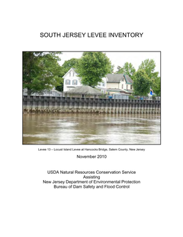 South Jersey Levee Inventory Report