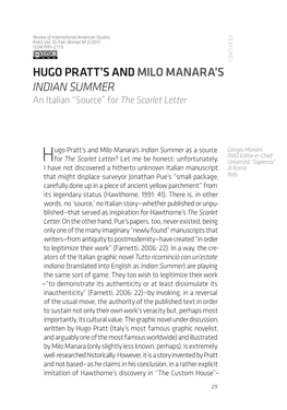 Hugo Pratt's and Milo Manara's Indian Summer