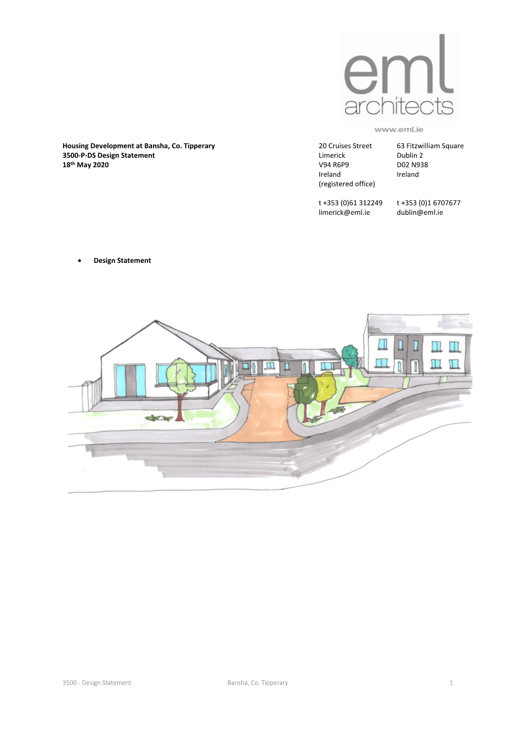 Housing Development at Bansha, Co. Tipperary 3500-P-DS Design