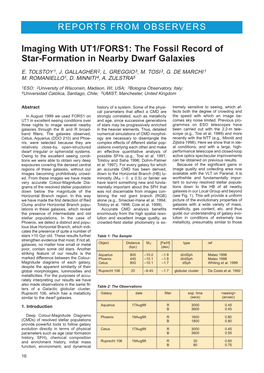 The Fossil Record of Star-Formation in Nearby Dwarf Galaxies