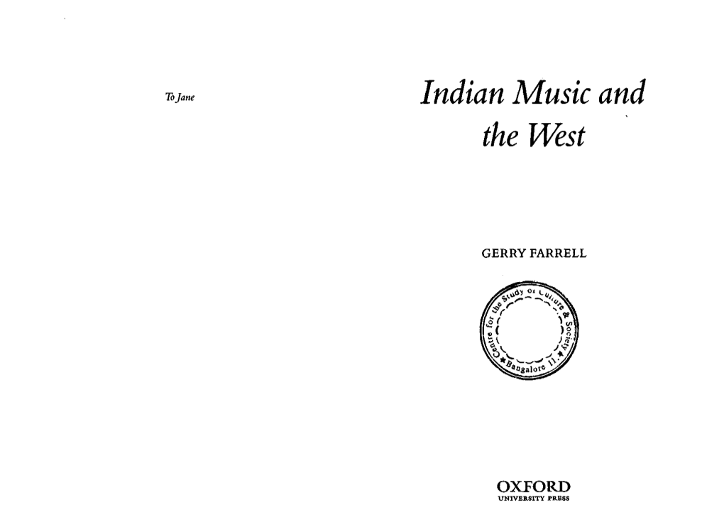 Indian Music and the West