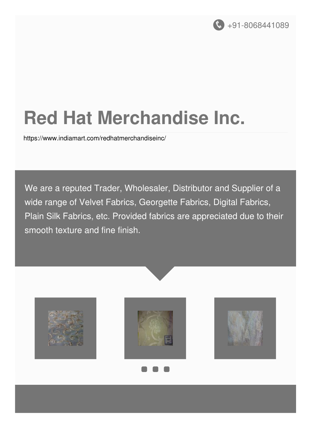 Red Hat Merchandise Inc