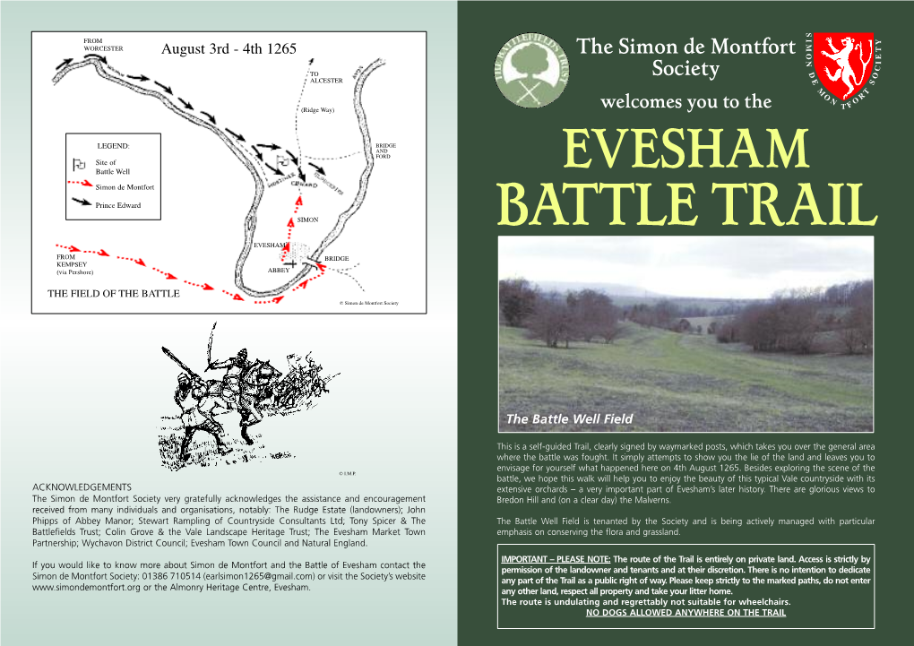 Evesham Battle Trail Leaflet