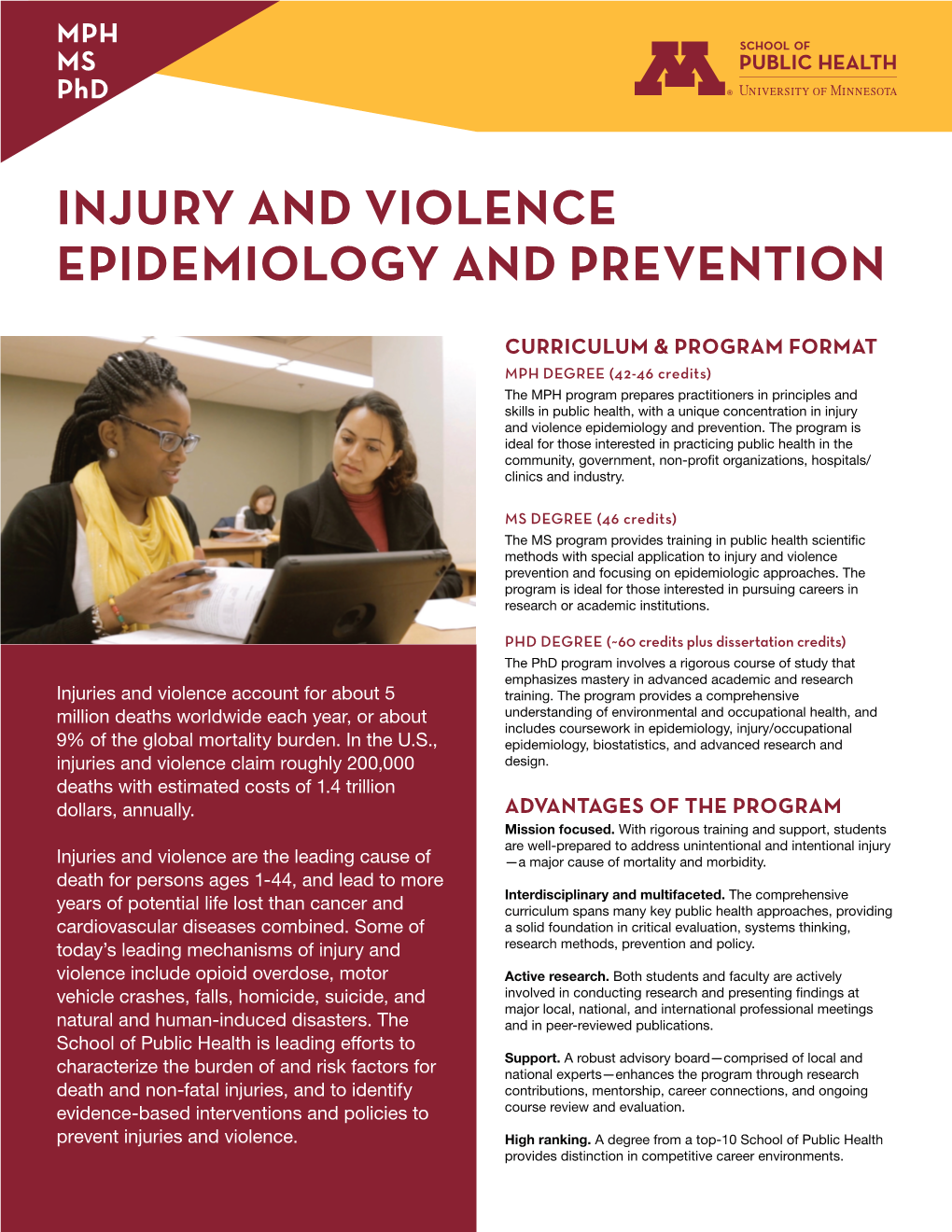 Injury and Violence Epidemiology and Prevention