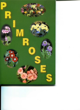 Primroses of DIRECTORS American Primrose Society - Winter 2002 1