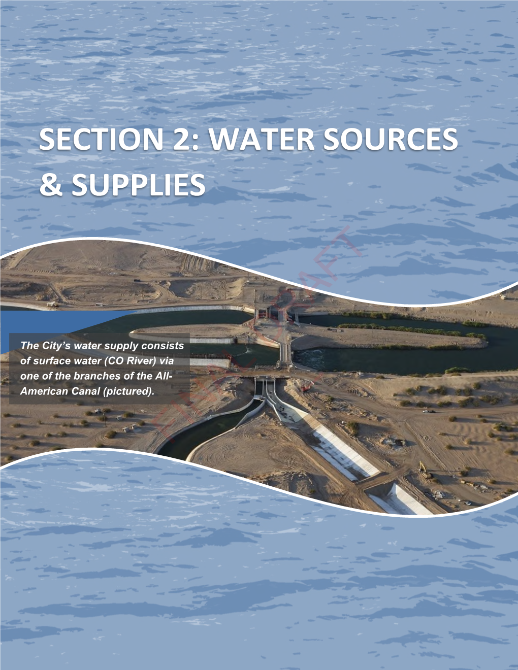 Water Sources & Supplies