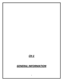 Ch-1 General Information