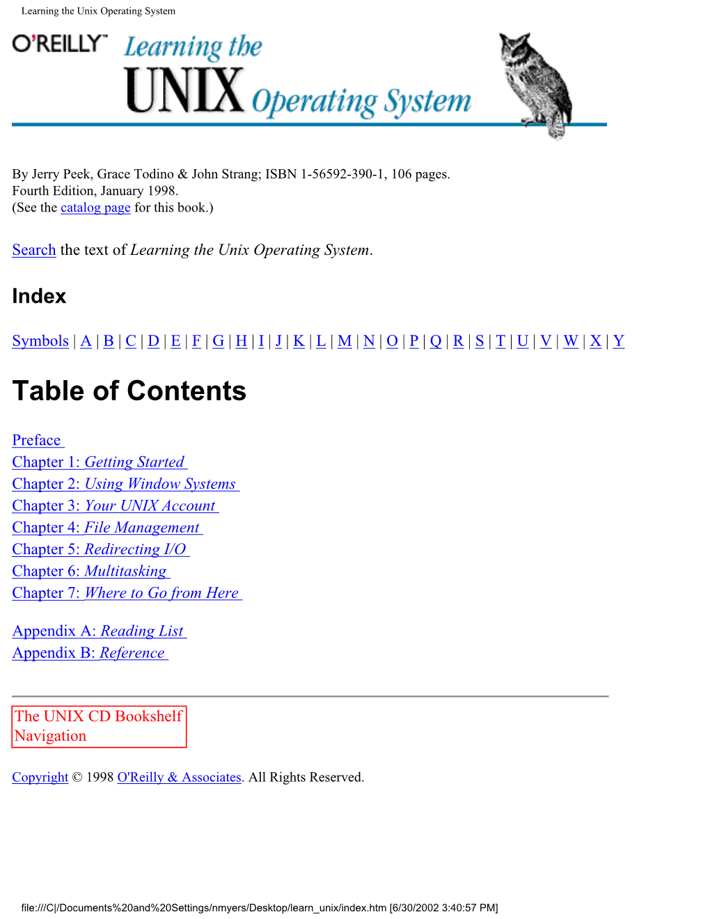 Learning the Unix Operating System.Pdf