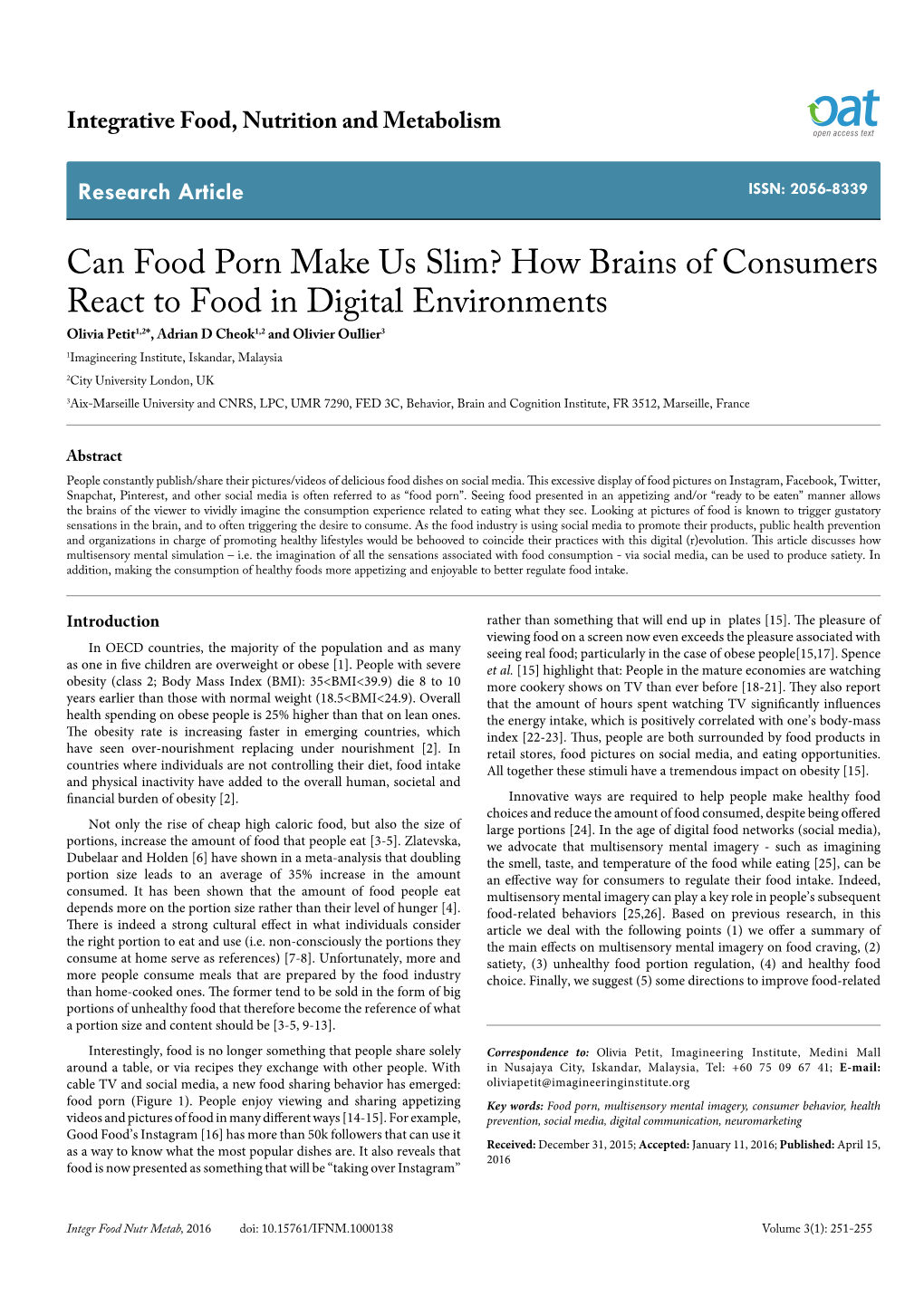 How Brains of Consumers React to Food in Digital Environments