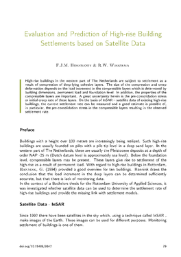 Evaluation and Prediction of High-Rise Building Settlements Based on Satellite Data