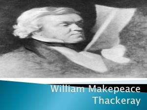 William Make Peace Thackeray