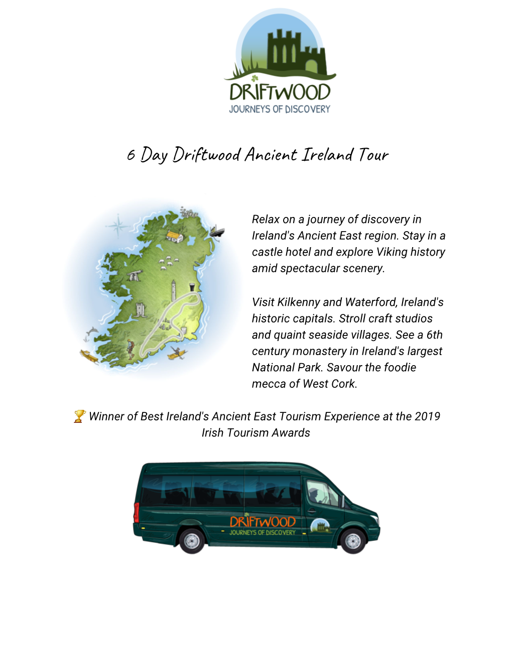 6 Day Driftwood Ancient Ireland Tour