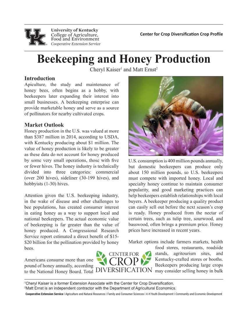Beekeeping and Honey Production