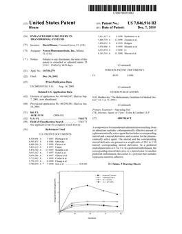 (12) United States Patent (10) Patent No.: US 7,846,916 B2 Houze (45) Date of Patent: Dec