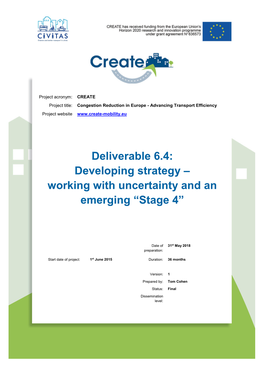 Developing Strategy – Working with Uncertainty and an Emerging “Stage 4”