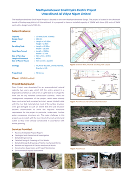 Madhyamaheswar Small Hydro Electric Project Uttarakhand Jal Vidyut Nigam Limited