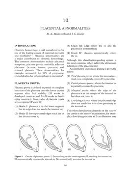 Placental Abnormalities M