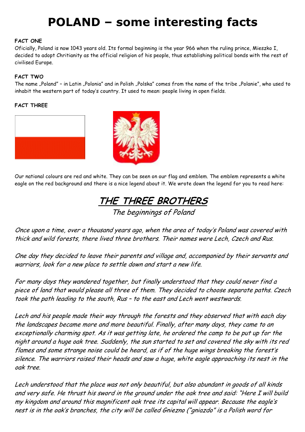 POLAND – Some Interesting Facts