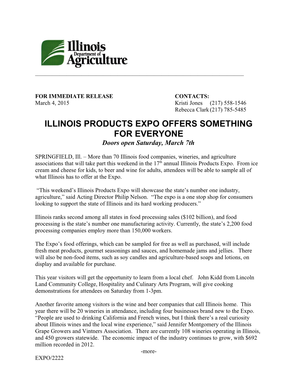 Illinois Products Expo Offers Something for Everyone