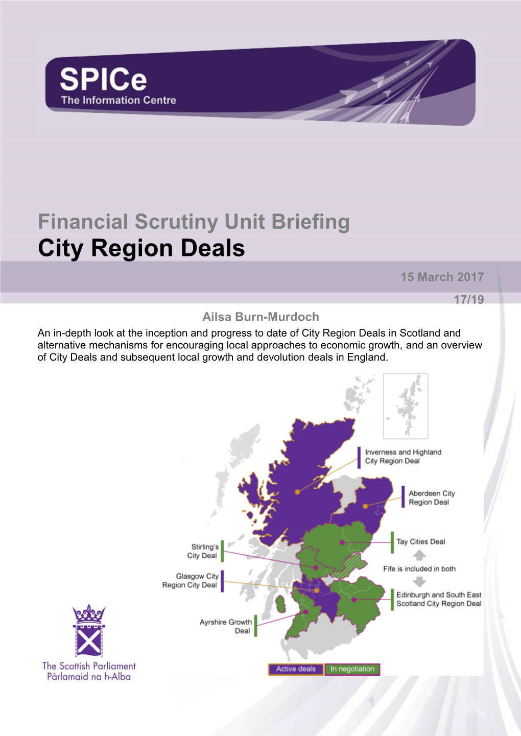 Financial Scrutiny Unit Briefing