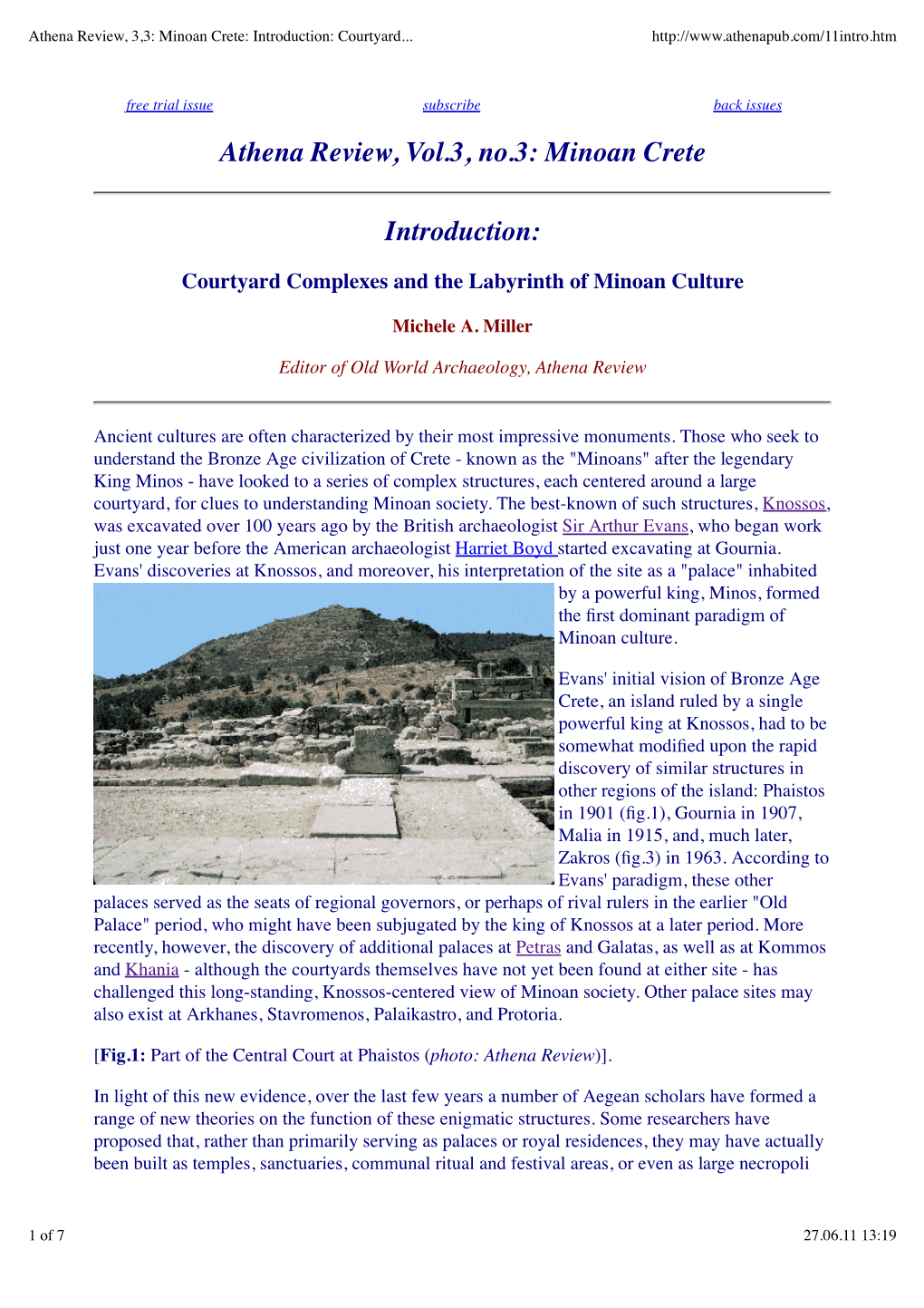 Courtyard Complexes and the Labyrinth of Minoan Culture