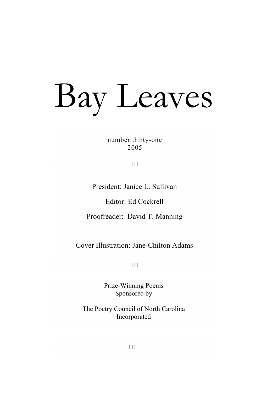 Bay Leaves 2005 V1custom