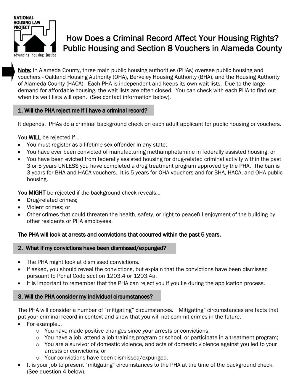 Public Housing and Section 8 Vouchers in Alameda County