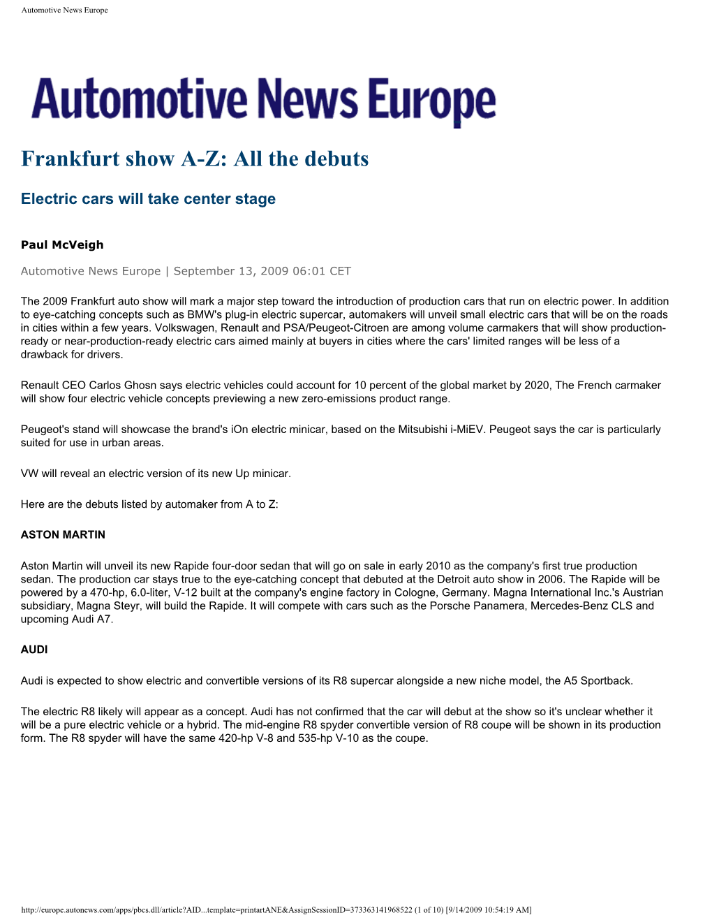 Automotive News Europe