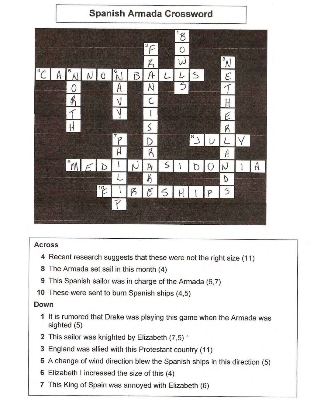 Lady Jane Grey Crossword