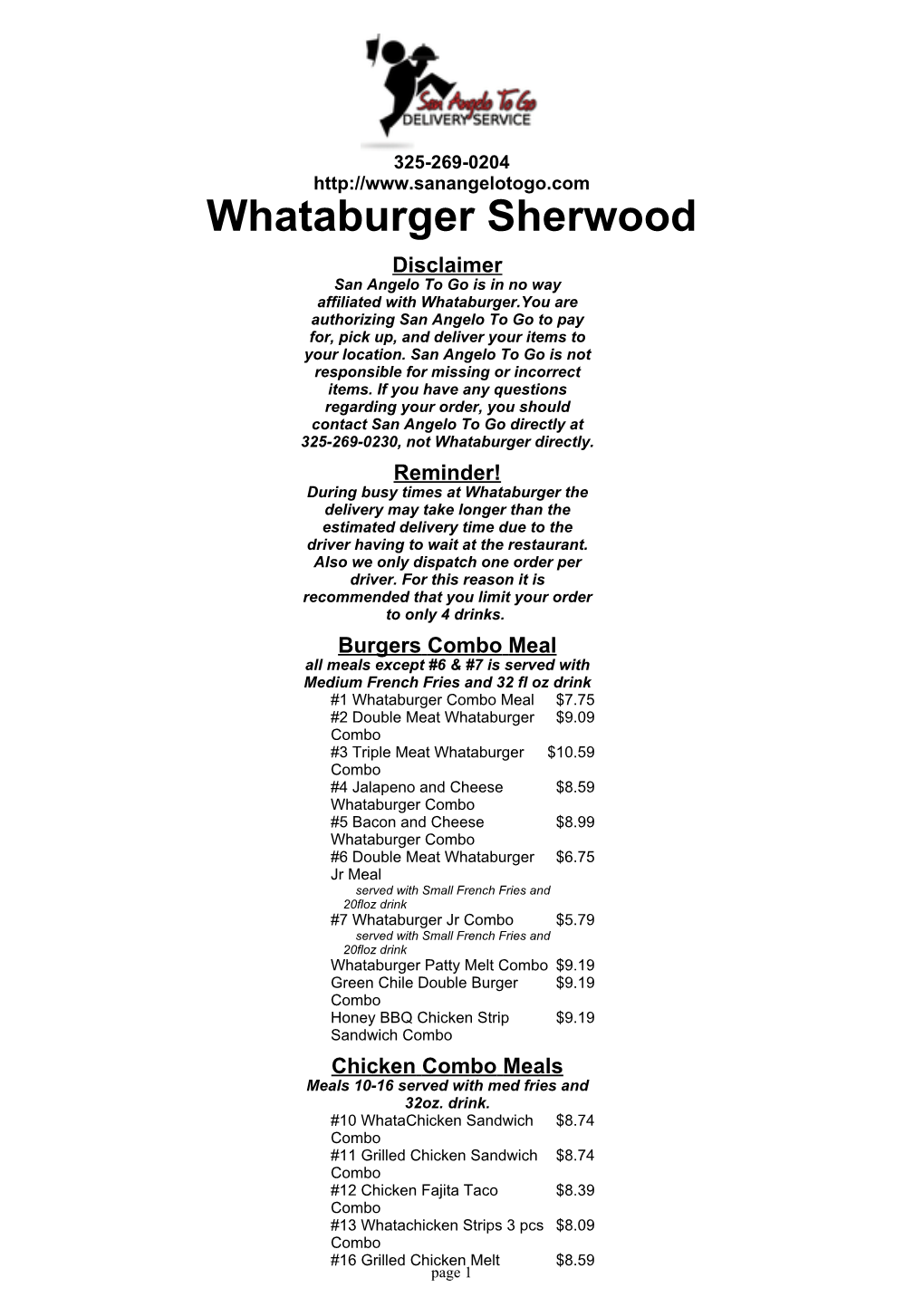 Whataburger Sherwood