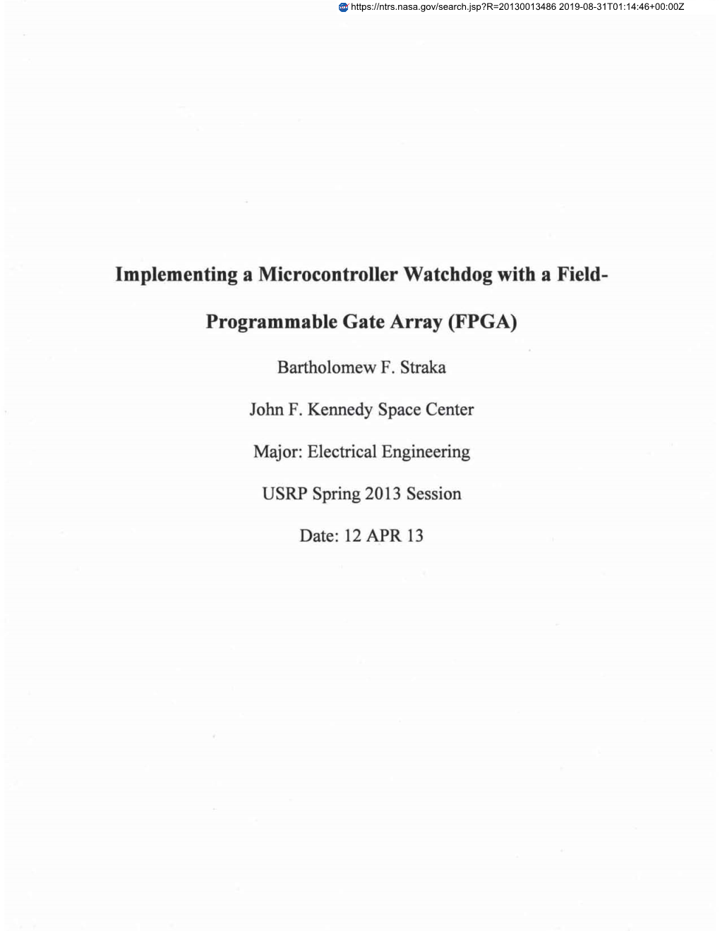 Programmable Gate Array (FPGA)