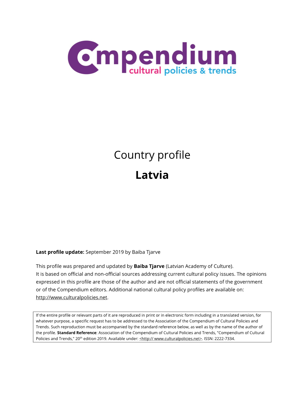 Country Profile Latvia