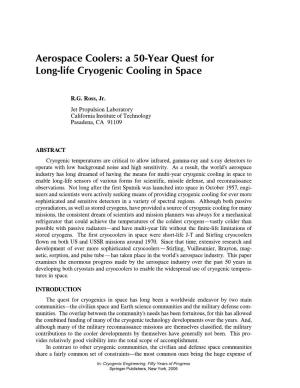 Aerospace Coolers: a 50-Year Quest for Long-Life Cryogenic Cooling in Space