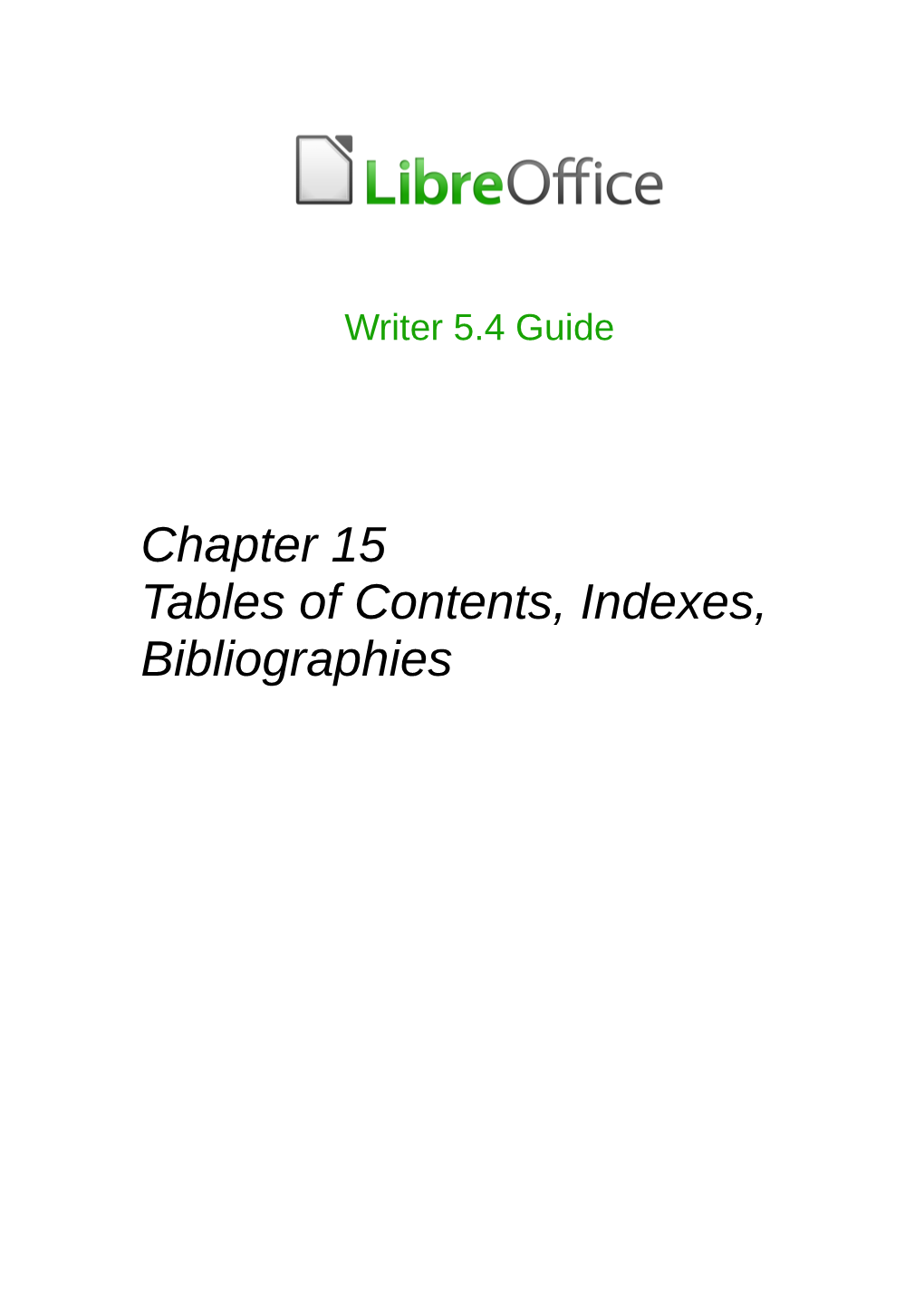 Chapter 15 Tables of Contents, Indexes, Bibliographies Copyright