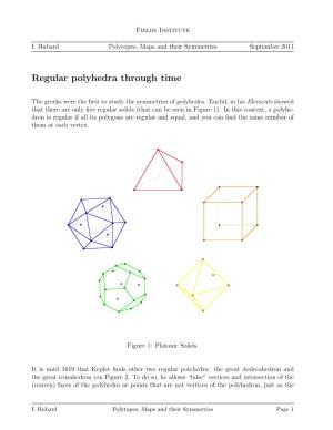 Regular Polyhedra Through Time