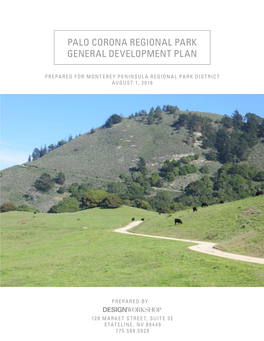 Palo Corona Regional Park General Development Plan