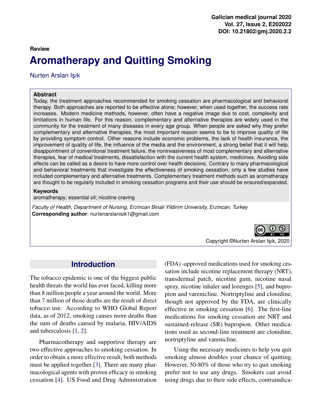 Aromatherapy and Quitting Smoking