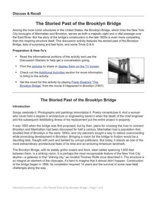 The Storied Past of the Brooklyn Bridge