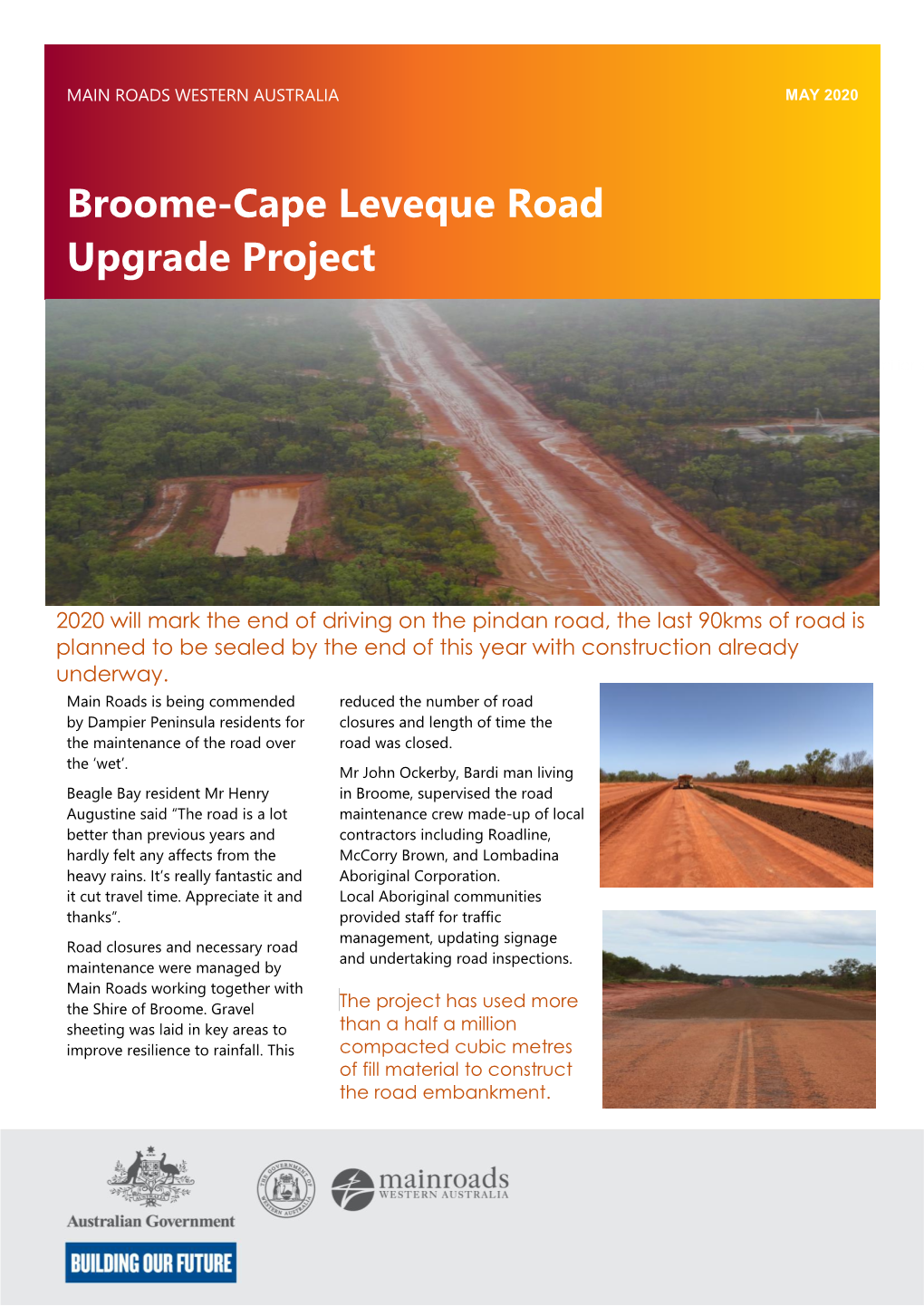 Broome-Cape Leveque Road Upgrade Project