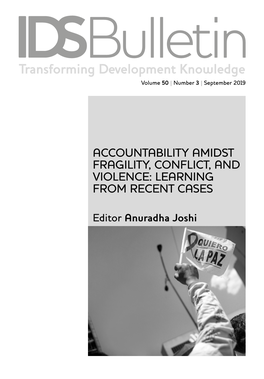 Transforming Development Knowledge Volume 50 | Number 3 | September 2019